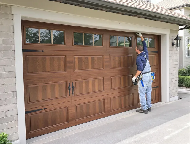 Custom garage door showcase by Cypress Garage Door Repair in Cypress