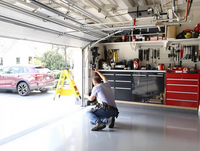 Local garage door repair service by Cypress Garage Door Repair in Cypress