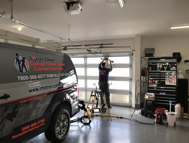Cypress Garage Door Repair team performing same-day garage door repair in Cypress