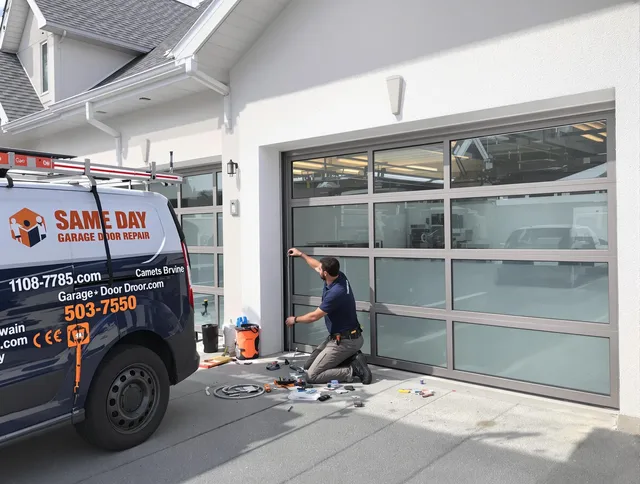 Same-day garage door repair service by Cypress Garage Door Repair in Cypress